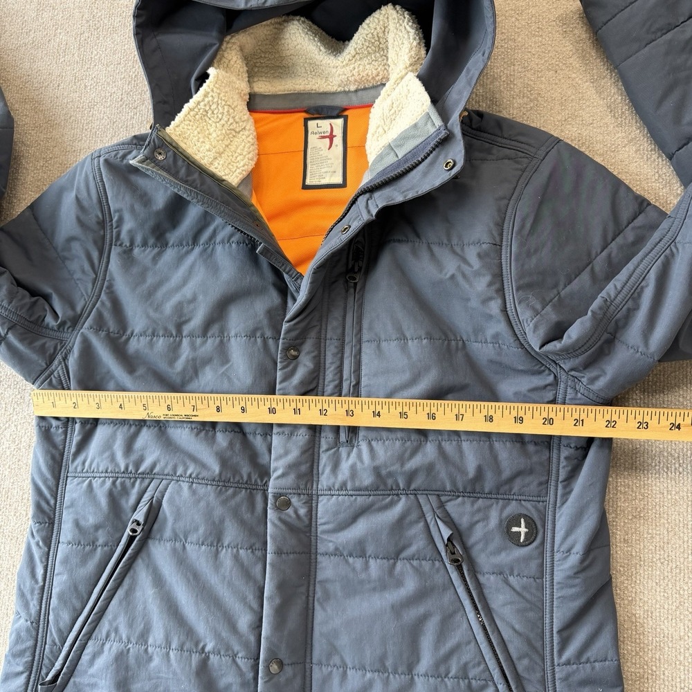 Relwen Channel Boarder Jacket Medium Navy Blue Huckberry Insulated Snow Coat L - Picture 4 of 11